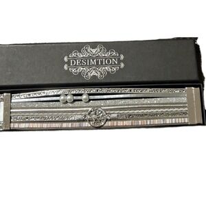 Desimtion Tree Of Life Magnetic Clasp Bracelet Silver Tone